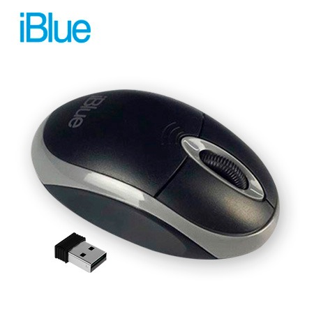 MOUSE IBLUE OPTICAL WIRELESS MW100 BLACK/GREY (IB-MW100-BG)