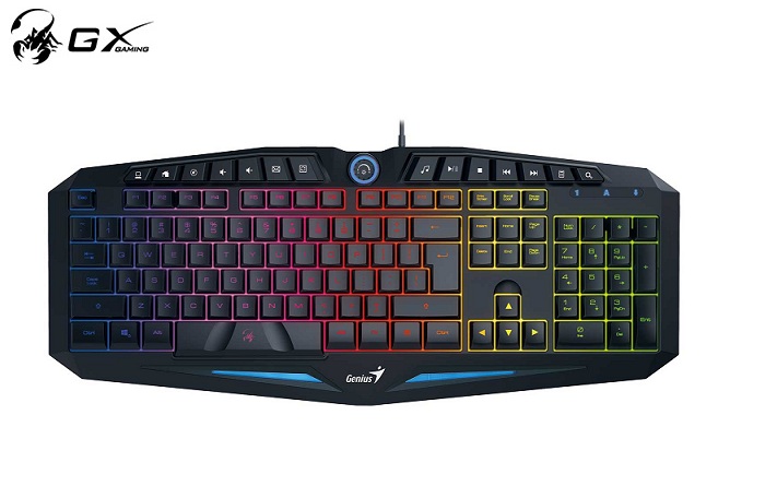 TECLADO GENIUS SCORPION K9 GAMING USB BLACK (PN 31310472101)