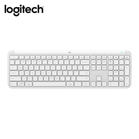 TECLADO LOGITECH SLIM SILENT K950 WIRELESS  BOLT/BLUETOOTH SP WHITE (920-012593)