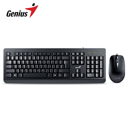 TECLADO GENIUS + MOUSE KM-160 USB BLACK (31330001414)