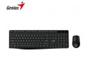 TECLADO GENIUS + MOUSE WIRELESS KM-8206S USB MULTIMEDIA SP BLACK (31340017401)
