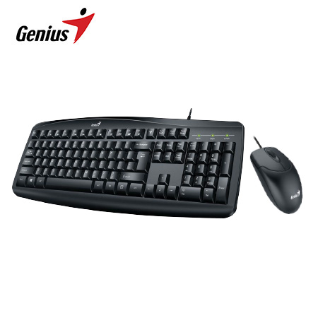 TECLADO GENIUS + MOUSE SMART KM-200 USB MULTIMEDIA SP BLACK (31330003401)