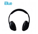 AUDIFONO C/MICROF. IBLUE SCREAM M028 BLUETOOTH/FM/MICRO SD BLACK (PN M028-BK)