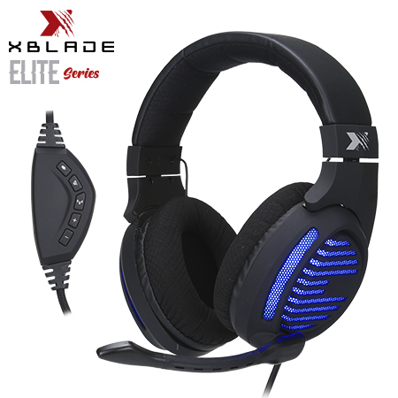 AUDIFONO C/MICROF. XBLADE GAMING ELITE PREDATOR USB 7.1 VIBRACIN LED BLUE BLACK (GXB-ES9270)