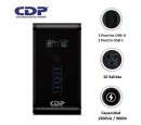 UPS CDP R-SMART 1510I 1500VA / 900W / 10 SALIDAS / 5 PORT USB-A / 1 PORT USB-C BLACK   (R-SMART1510I)