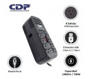 ESTABILIZADOR CDP RUAVR1408I 1400VA/700W 8 SALIDAS/ 1 USB-A/1 USB-C (RUAVR1408I)