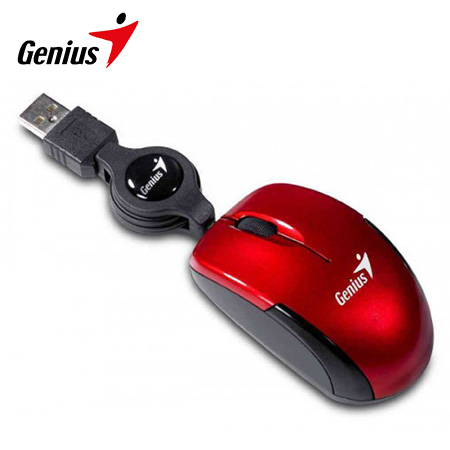 MOUSE GENIUS MICRO TRAVELER USB RUBY (31010100103)*