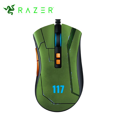 MOUSE RAZER DEATHADDER V2 HALO INFINITE ED. 20K DPI FOCUS+ OPTICAL CHROMA GREEN (RZ01-03210300-R3M1)