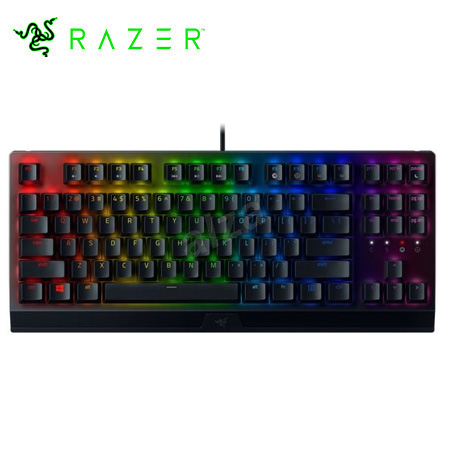 TECLADO RAZER BLACKWIDOW V3 TKL MECHANICAL YELLOW SWITCH US CHROMA BLACK (RZ03-03491800-R3M1)