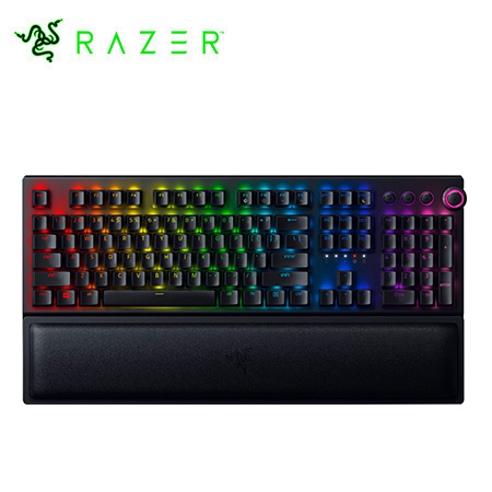 TECLADO RAZER BLACKWIDOW V3 PRO MULTI-DISPOSITIVO 200H WIRELESS / BT / USB-C SWITCH GREEN US CHROMA BLACK (RZ03-03530200-R3U1)