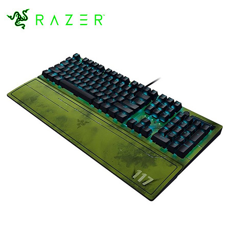 TECLADO RAZER BLACKWIDOW V3 ED. HALO INFINITE MECHANICAL US SWITCH GREEN 80M US CHROMA GREEN (RZ03-03542600-R3M1)