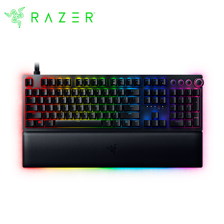 TECLADO RAZER HUNTSMAN V2 ANALOG SWITCH REGULABLE Y C/ACCION DOBLE 100M US 3 ZONAS CHROMA BLACK (RZ03-03610200-R3U1)