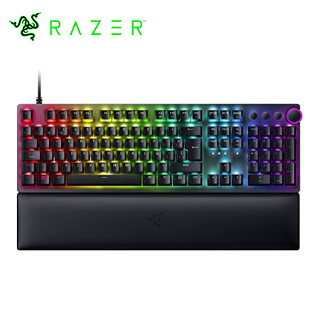 TECLADO RAZER HUNTSMAN V2 OPTICAL PURPLE SWITCH CHROMA US BLACK (RZ03-03930400-R3U1)