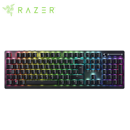 TECLADO RAZER DEATHSTALKER V2 PRO LOW PROFILE OPTO MECHANICAL MULTI-DISPOSITIVO 200H WIRELESS / BT / USB-C SWITCH RED US CHROMA BLACK (RZ03-04360200-R