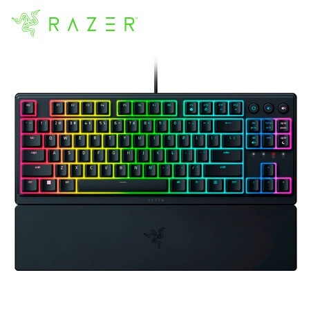 TECLADO RAZER ORNATA V3 TKL MECHA-MEMBRANE LOW PROFILE 8 ZONAS US CHROMA BLACK (RZ03-04880200-R3U1)