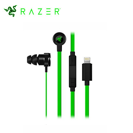 AUDIFONO C/MICROF. RAZER HAMMERHEAD IOS LIGHTNING BLACK/GREEN (RZ04-02090100-R3U1)