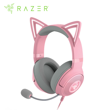 AUDIFONO C/MICROF. RAZER KRAKEN KITTY V2 CHROMA USB QUARTZ (RZ04-04730200-R3U1)