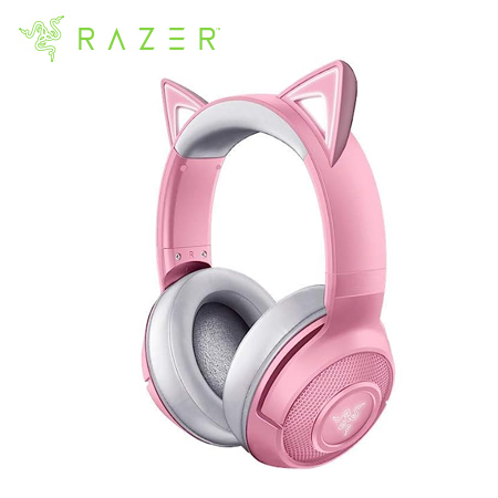 AUDIFONO C/MICROF. RAZER KRAKEN KITTY V2 BT WIRELESS CHROMA QUARTZ (RZ04-04860100-R3U1)