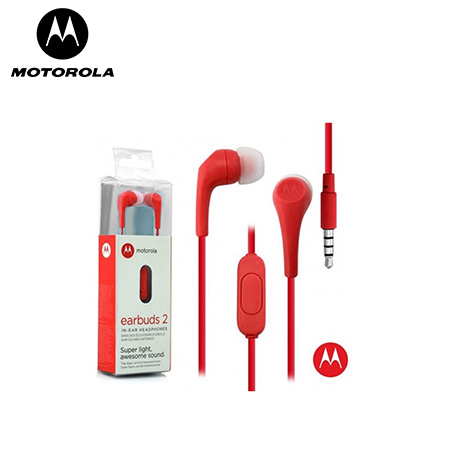 AUDIFONO C/MICROF. MOTOROLA SH006 3.5 MM STEREO RED (PN MO-SH006RED)