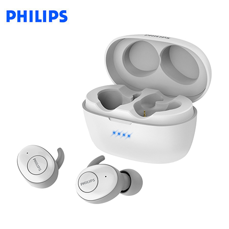 AUDIFONO C/MICROF. PHILIPS TRUE WIRELESS SHB2505WT BT 20H ERGONOMICO WHITE*