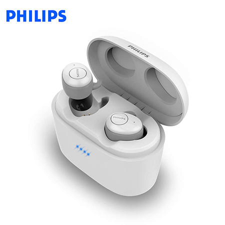 AUDIFONO C/MICROF. PHILIPS TRUE WIRELESS SHB2515WT BT 110H ERGONOMICO WHITE*