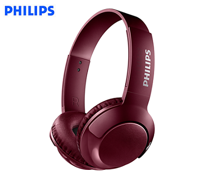 AUDIFONO C/MICROF. PHILIPS DEEJAY SHB3075RD BLUETOOTH RED (PN SHB3075RD/00)*