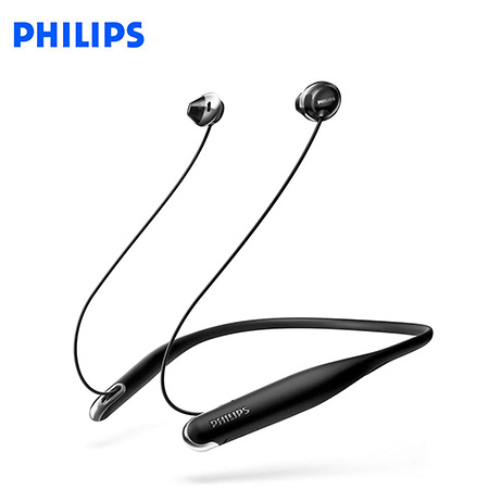 AUDIFONO C/MICROF. PHILIPS IN-EAR BT SHB4205BK 7H BASS BANDA P/CUELLO BLACK*