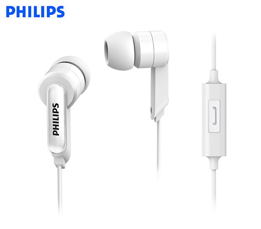 AUDIFONO PHILIPS SHE1405 C/MICROF. WHITE .(PN SHE1405WTS/27)*