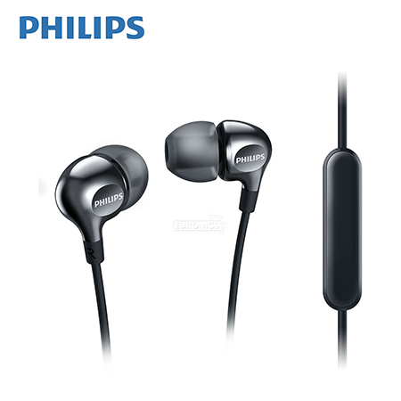 AUDIFONO C/MICROF. PHILIPS SHE3705BK BLACK GLOSS (PN SHE3705BK/00)*