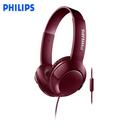 AUDIFONO C/MICROF. PHILIPS SHL3075RD BASS+ RED-PM*