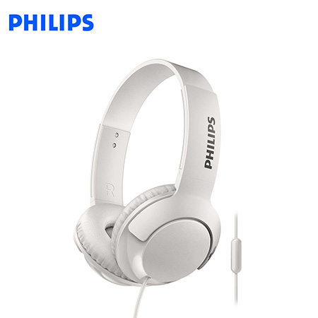 AUDIFONO C/MICROF. PHILIPS SHL3075WT 3.5MM BASS+ WHITE*