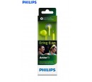 AUDIFONO C/MICROF. PHILIPS DEPORTIVO SHQ1205TLF GREEN/GRAY (PN SHQ1205TLF/00)*