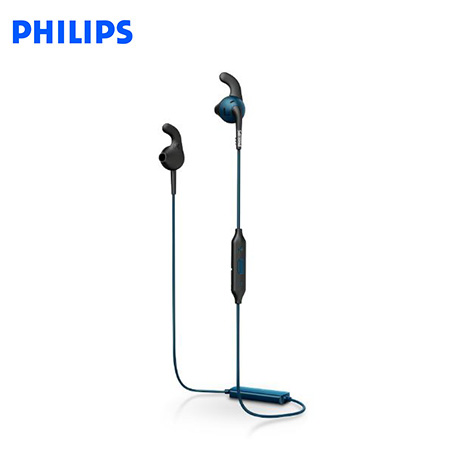 AUDIFONO C/MICROF. PHILIPS SPORTS BLUETOOTH SHQ6500BL/00 BLUE (PN SHQ6500BL/00)*