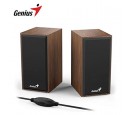 PARLANTE GENIUS SP-HF180 USB POWER 6W WOOD (31730029400)