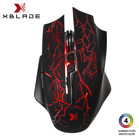 MOUSE XBLADE GAMING STORM 3200 DPI ILUMINACION MULTICOLORBLACK (GXB-MO328)