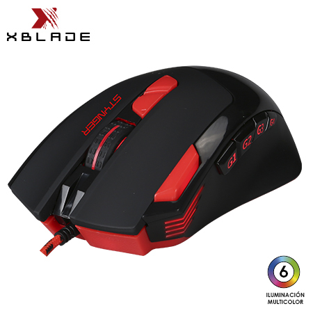 MOUSE XBLADE GAMING STYNGER 4000 DPI ILUMINACION MULTICOLOR BLACK (GXB-MO633)