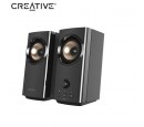 PARLANTE CREATIVE T60 2.0 30W/60W BT/ USB-C/ 3.5MM / MIC SB SURROUND 220V BLACK (51MF1705AA001)