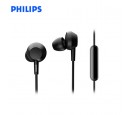 AUDIFONO C/MICROF. PHILIPS IN-EAR TAE4105BK 3.5MM BASS BLACK*