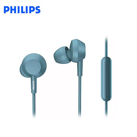 AUDIFONO C/MICROF. PHILIPS IN-EAR TAE4105BL 3.5MM BASS BLUE*