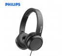 AUDIFONO C/MICROF. PHILIPS TAH4105BK 3.5MM EXTRA BASS PLEGABLE BLACK*