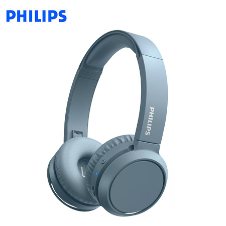 AUDIFONO C/MICROF. PHILIPS TAH4205BL BT 29H BASS BOOST PLEGABLE USB-C BLUE*