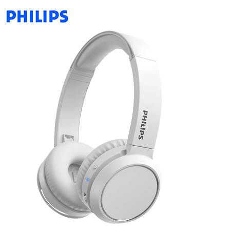 AUDIFONO C/MICROF. PHILIPS TAH4205WT BT 29H BASS BOOST PLEGABLE USB-C WHITE*