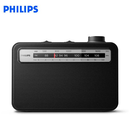 RADIO PORTATIL PHILIPS TAR2506 AM/FM AUX-IN 3.5MM BLACK*