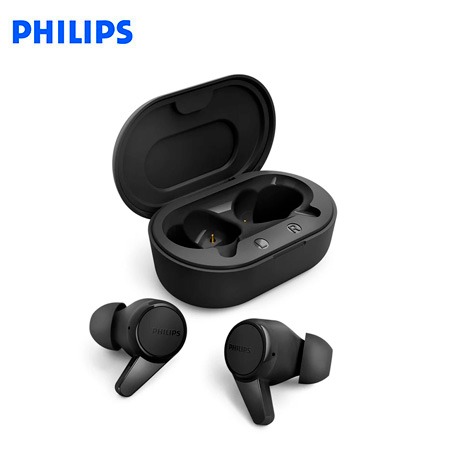 AUDIFONO C/MICROF. PHILIPS TRUE WIRELESS TAT1207BK BT 18H IPX4 USB-C BLACK*