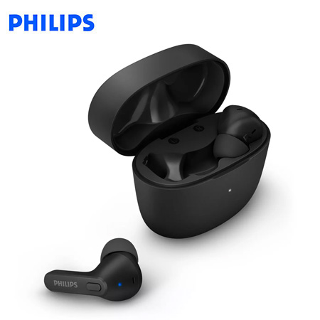 AUDIFONO C/MICROF. PHILIPS TRUE WIRELESS TAT2206BK BT 18H IPX4 USB-C BLACK*