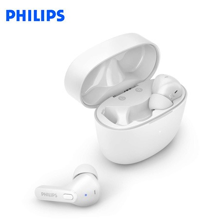 AUDIFONO C/MICROF. PHILIPS TRUE WIRELESS TAT2206WT BT 18H IPX4 USB-C WHITE*