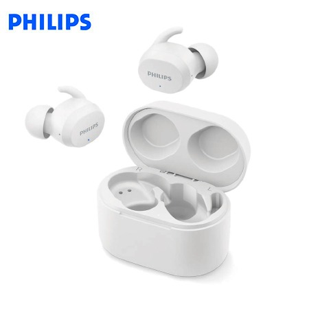 AUDIFONO C/MICROF. PHILIPS TRUE WIRELESS TAT3216WT BT 24H IPX5 USB-C WHITE*