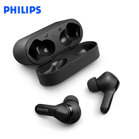 AUDIFONO C/MICROF. PHILIPS TRUE WIRELESS TAT3217BK BT 26H 10MM TACTIL IPX5 USB-C BLACK*