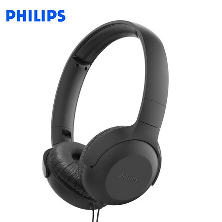 AUDIFONO C/MICROF. PHILIPS TAUH201BK 3.5MM PLEGABLE BLACK*