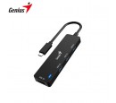 HUB USB-C GENIUS UH-400 4 USB-A 3.0 BLACK (31240002400)